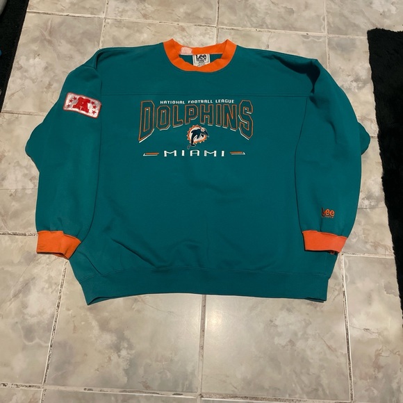 Vintage Lee Sport NFL Miami Dolphins Crewneck Sweatshirt Men’s XXL Embroidered